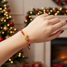 New Year Horse Bracelet Cartoon Lucky Horse Red String Woven   Bracelet L3P8