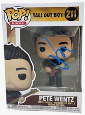 Pete Wentz Signed Fall Out Boy Funko Pop Rocks Pete Wentz #211 Autograph BAS COA