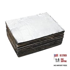 10pcs 394mil 10mm 0.49sqft Sound Deadening Mat Aluminum 394mil/10mm 0.49 Sqft