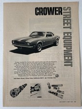 1969 Crower Monarch Cams Mach Vii Print Ad Chevrolet Camaro 302