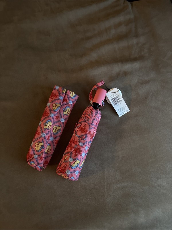 Vera Bradley Essential Umbrella Ariel’s Pink Lagoon Ditty NWTS
