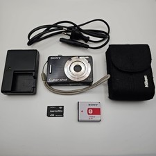 Digitalkamera Sony Cyber-shot DSC-W55 Schwarz Zustand Sehr Gut Kamera Foto Kam