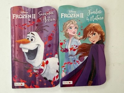 Disney Frozen II Bendon Board Book Lot: Fearless By Nature and Snowman of Action