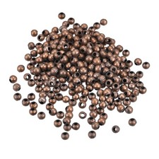 1200Pcs 3mm Round Spacer Beads Jewelry Making Spacer Loose Ball Bead Copper