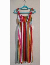 Show Me Your Mumu NWT Multicolor Fling Midi Dress size medium