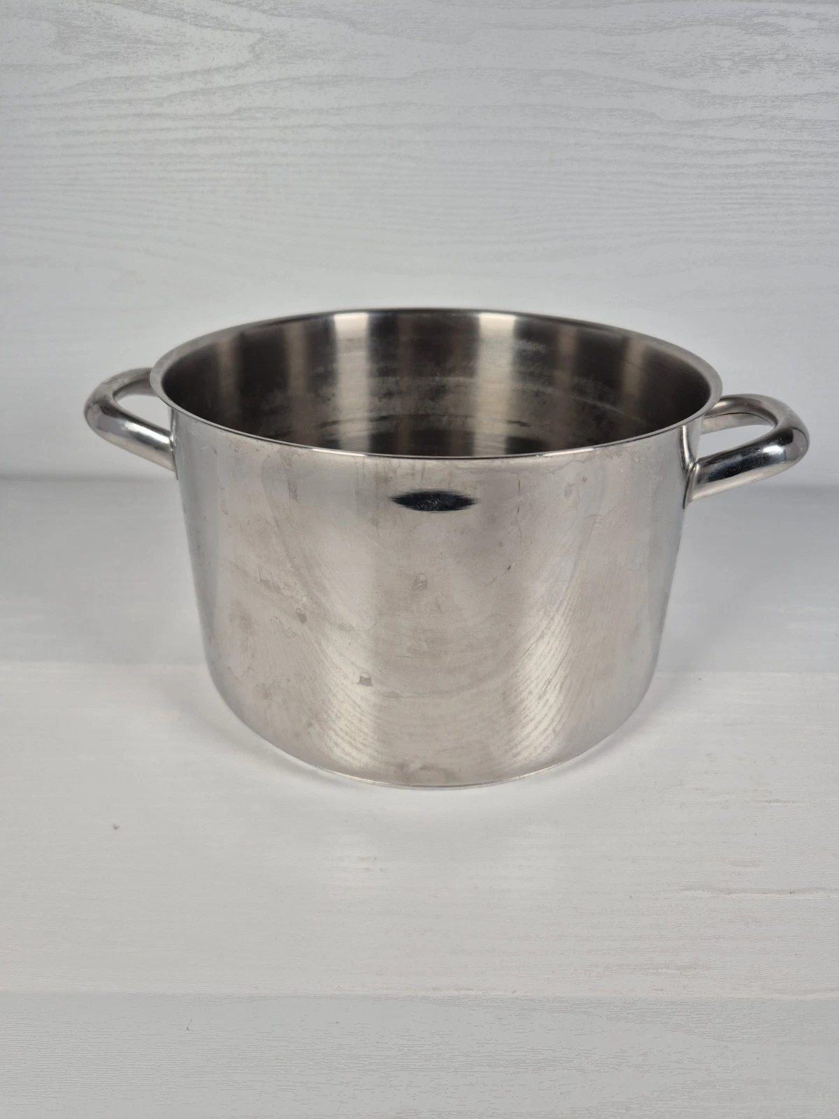 Stellar 5L Stockpot 22cm Preowned Stainless Steel Made In Portugal 2 Handled Pot