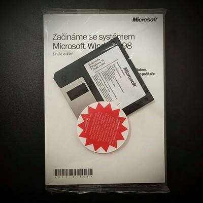 Rare Microsoft Windows 98 second edition, Factory Sealed, Software Collectible