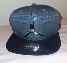 Jordan Jumpman Youth Boys Snapback Hat Adjustable Gray Black Jumpman Logo