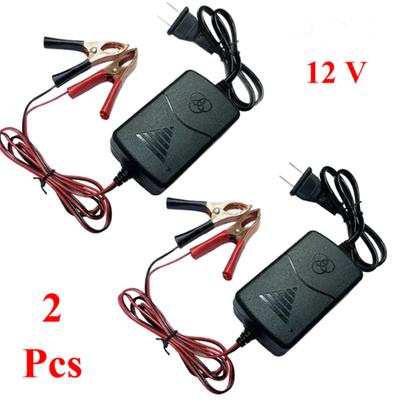 #ad #ad 2X Car Battery Charger Maintainer 12 V Trickle RV for Truck Motorcycle ATV Auto $5.99
