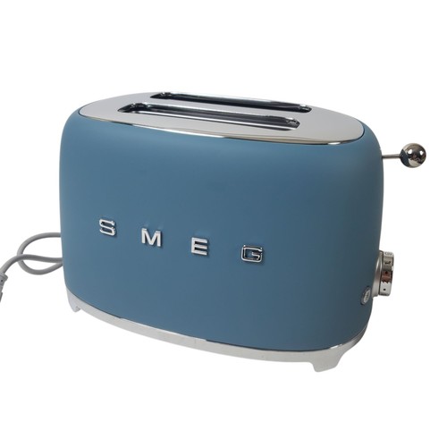 Tostapane Smeg TSF01SBMS Storm Blue opaco anni 50 stile retrò 2 fette scatola aperta - Foto 3 di 8