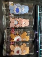 1983 Care Bears Drinking Glasses Pizza Hut Vi...