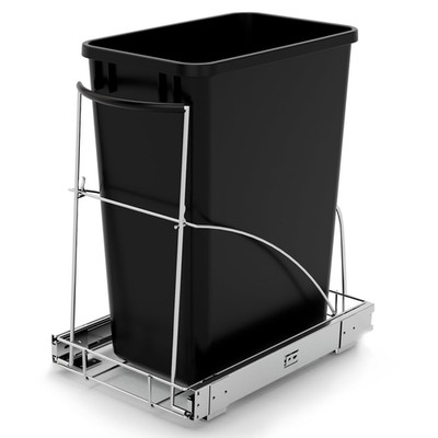 Pull Out Trash Can under Cabinet，Under Sink Slide Out Garbage for Kitchen，Requir