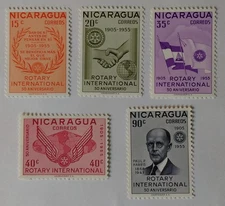 Nicaragua Stamps, 1955, sc#762-66, Mint, NH, OG, Complete Set