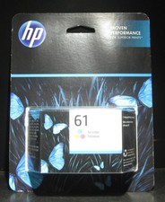 HP 61 Tri-Color Ink Cartridge Exp. 06/2025 