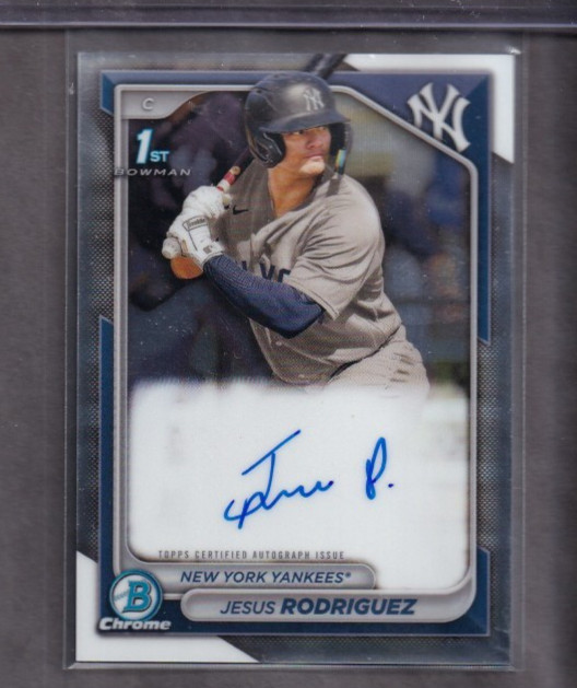 2024 Bowman Jesus Rodriguez Chrome Auto 1st #CPA-JR Yankees