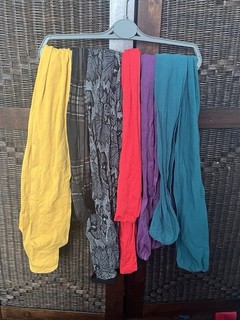 6x Pairs Of Mixed Tights Size M L