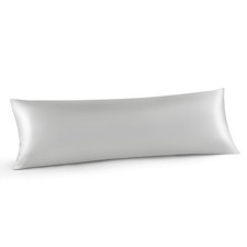 Body Pillow Cover with Zipper, Luxury Mulberry Silk Body Pillow Case 20x54 In...