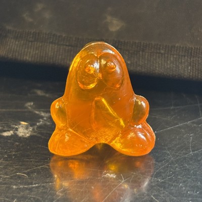 Vintage EGGY Orange Ice Clear Gogos Crazy Bones Classic Original 1996