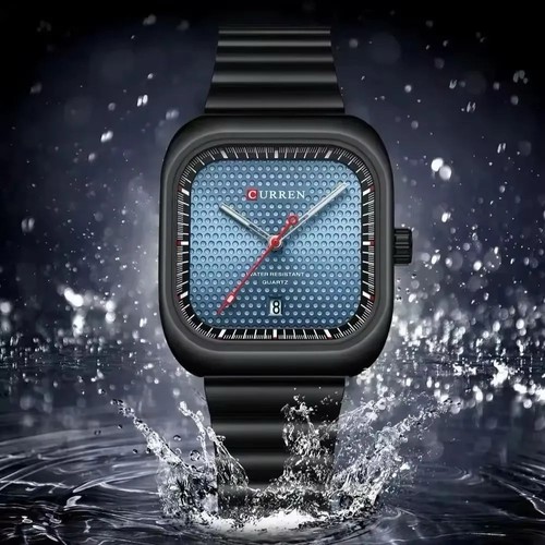 Father’s Day Gift Curren Men's Steel Bracelet Watch Unisex Business Style - Picture 6 of 7