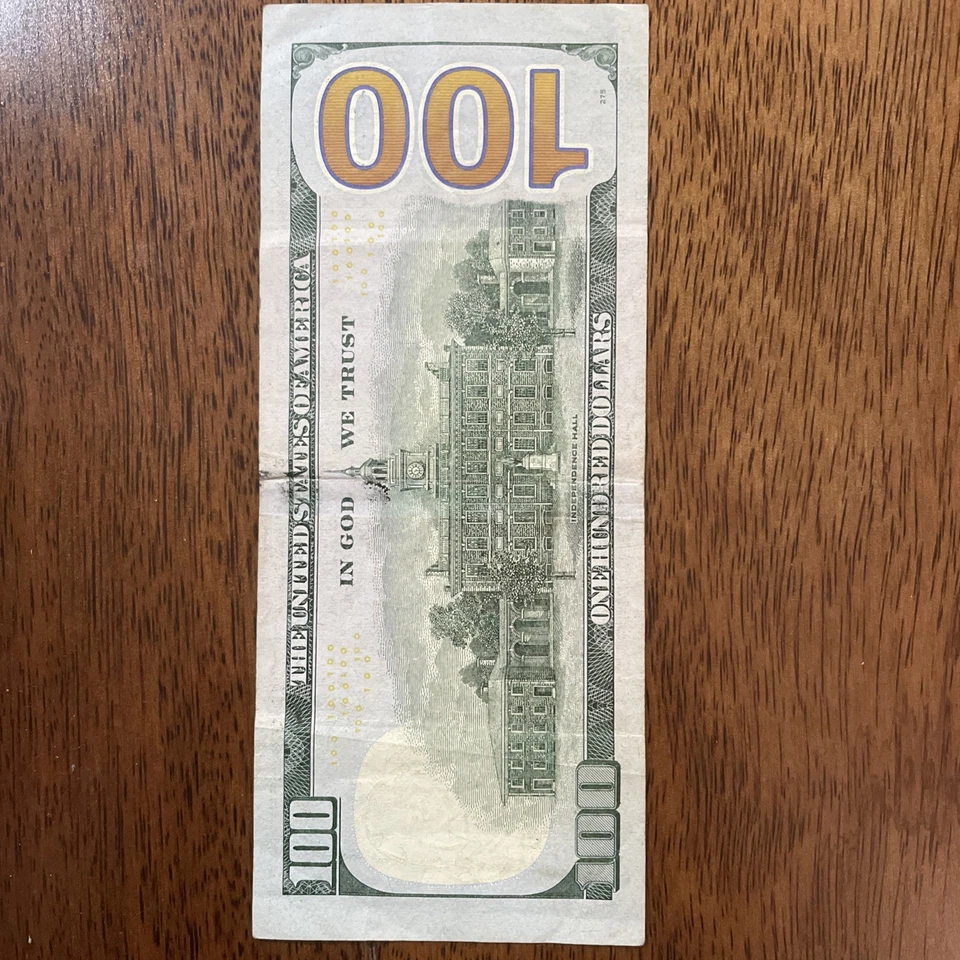 Fancy Serials Numbers “RADARS” Year Of 1910 $100 2013 MB(19100191)Q Super Rare - Image 4 of 4