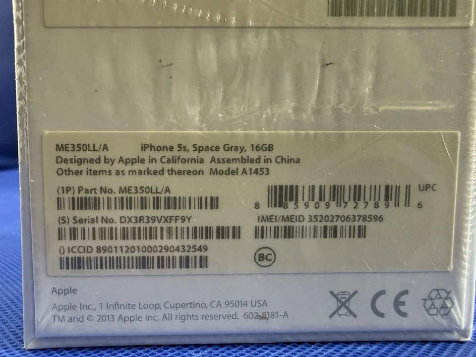 NEW & SEALED T-MOBILE/SPRINT APPLE IPHONE 5S A1433 16GB SPACE GRAY *COLLECTIBLE* - Image 4 of 4