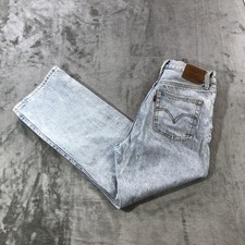 Levi's Jeans Womens 28 High Rise Light Wash Ribcage Straight Ankle Button Fly