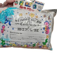 Luv n Care Birth Pillow Baby OS White Nautical Sea Life Vintage 1993 Keepsake