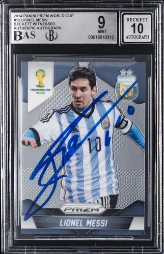 World Cup Lionel Messi 2014 Panini Prizm World Cup Lionel Messi #12 Auto
