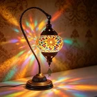 Tiffany Style Glass Table Lamp Bed Room Bedside Reading Desk L