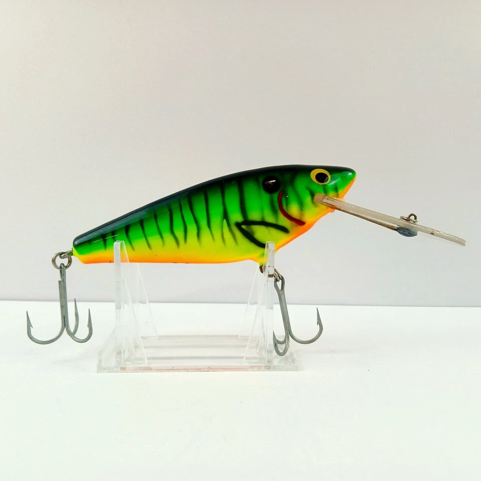 De Colección Bagley MONSTER SHAD Buzo Extra Profundo Hot Tiger H69T 4.75" EXCELENTE Foto 3 de 4