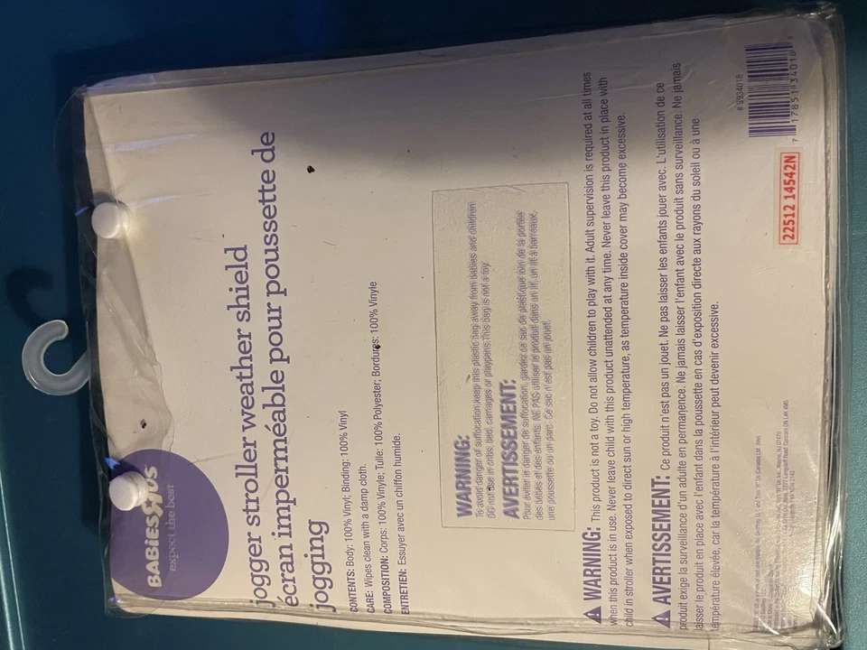 Protector contra el clima para cochecito Jogger para proteger al bebé del clima húmedo por Babies R Us Foto 2 de 2