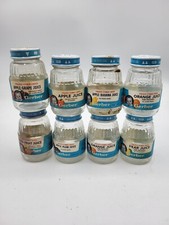 Lot of Vintage Gerber Baby Food Jars Bottles 1980s 1990s Juice Fruits Labels F