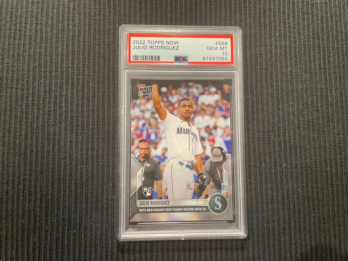 2022 TOPPS NOW #568 JULIO RODRIGUEZ *ROOKIE PSA 10 GEM MINT 