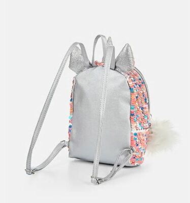 flip sequin mini backpack girls Justice Girls Flip Sequin Unicorn Initial Mini Backpack Rucksack School Bag  NEW