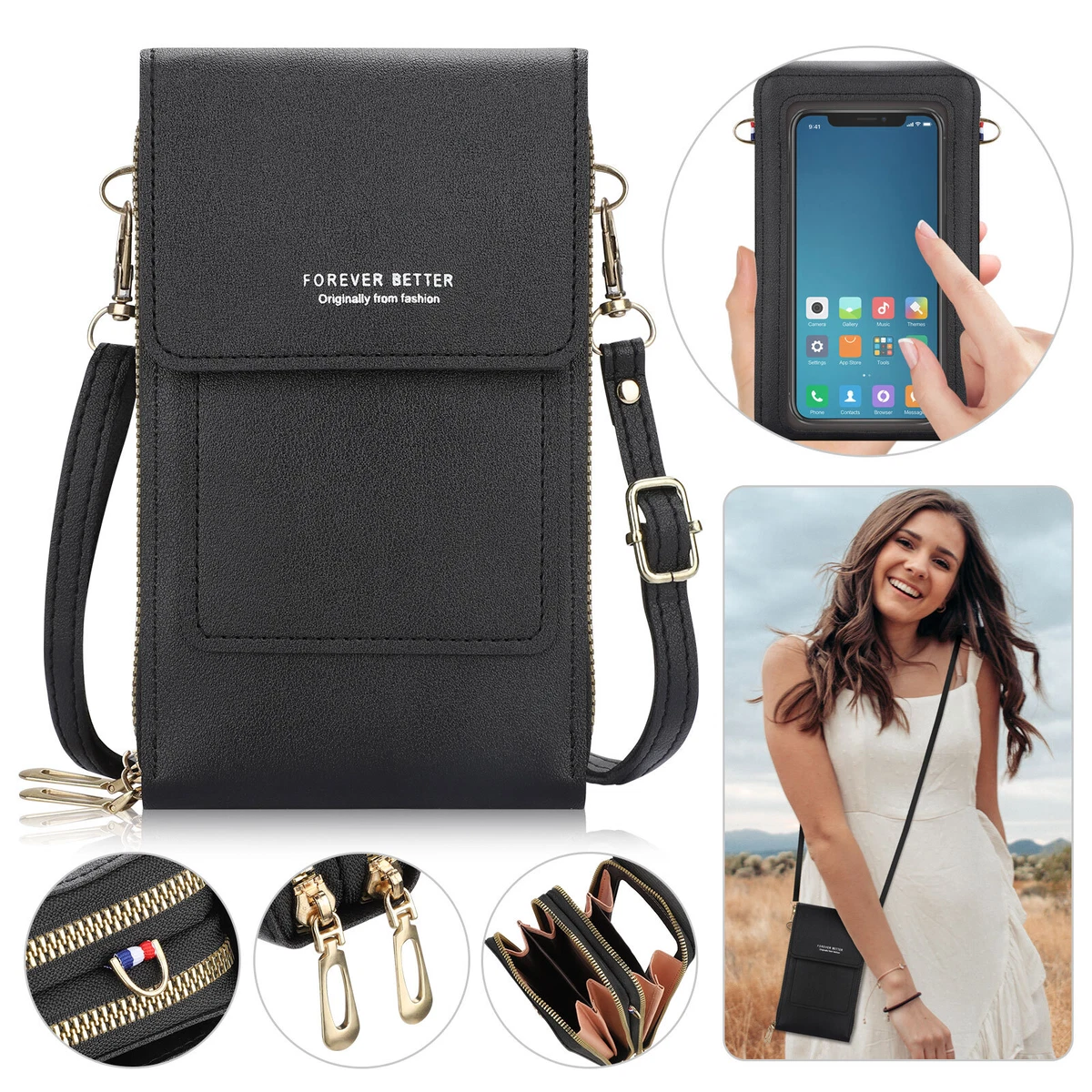 Buy Wholesale Shopee Black Mobile Pouch For Women Online at Best Prices in  India - JioMart.