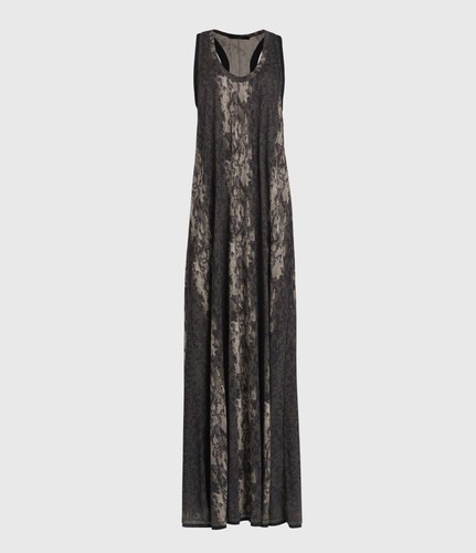 All Saints Women's Ami Masala Maxi Dress Snakeskin Print Sleeveless - RRP £105 - Picture 2 of 3