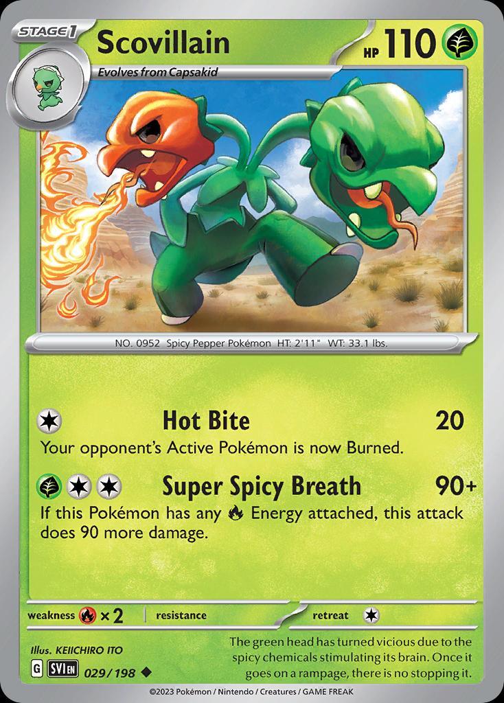 Pokemon Scovillain (29/258) Scarlet & Violet NM | eBay
