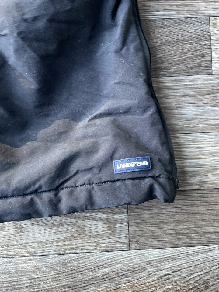 Lands' End Youth Kids Ski Snow Bibs Pants Grow A Longs Black Size 8 - Image 3 of 4