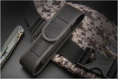 MARKENLOS Gürteltasche Halter Holster für Taschenlampe Messer Camping Werkzeug Etui Nylon