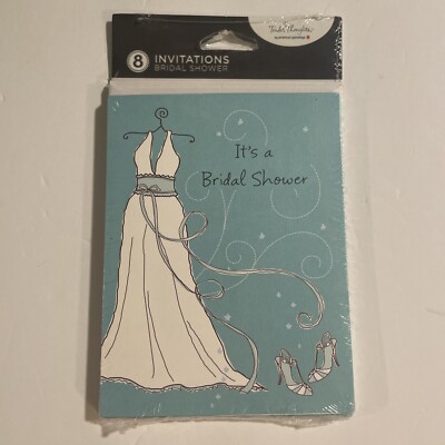 bridal shower invitations dress 8 w/Envelopes From Tender Thoughts New Color:Peri Occasion: Euro Summer Vintage 90s/Y2K CDC Petites Foil invitation be proud.
