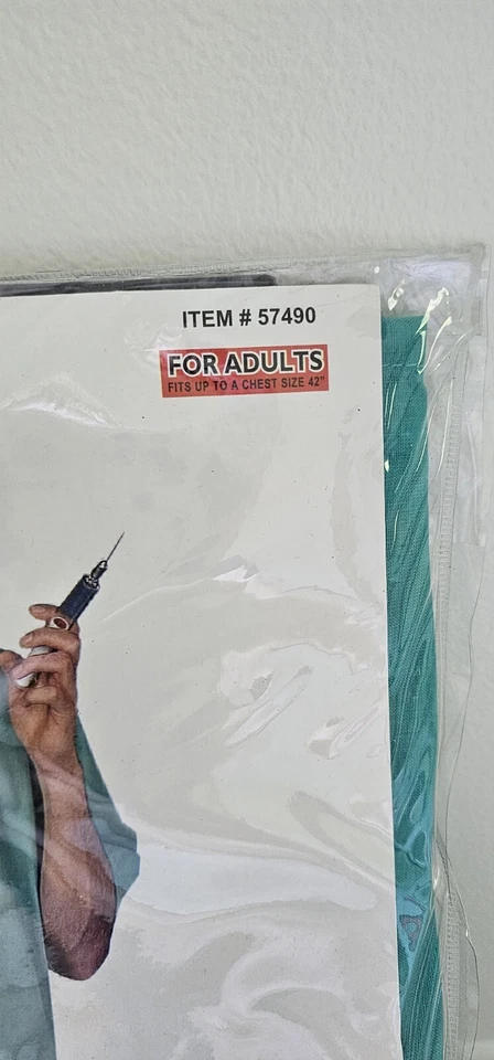 Disfraz de Cirujano Exfoliante Adulto ER Médico-Enfermera Halloween Gorra Camisa Pantalones OS #5250 Foto 2 de 3