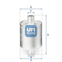 UFI Kraftstofffilter FlüSsiggas (Lpg) FüR Skoda Seat VW Opel Toyota Fiat