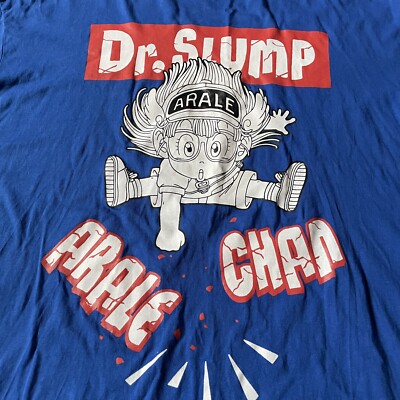 Dr.SLUMP ARALE ビッグプリント Tシャツ ブルー　サイズM s-l400.jpg
