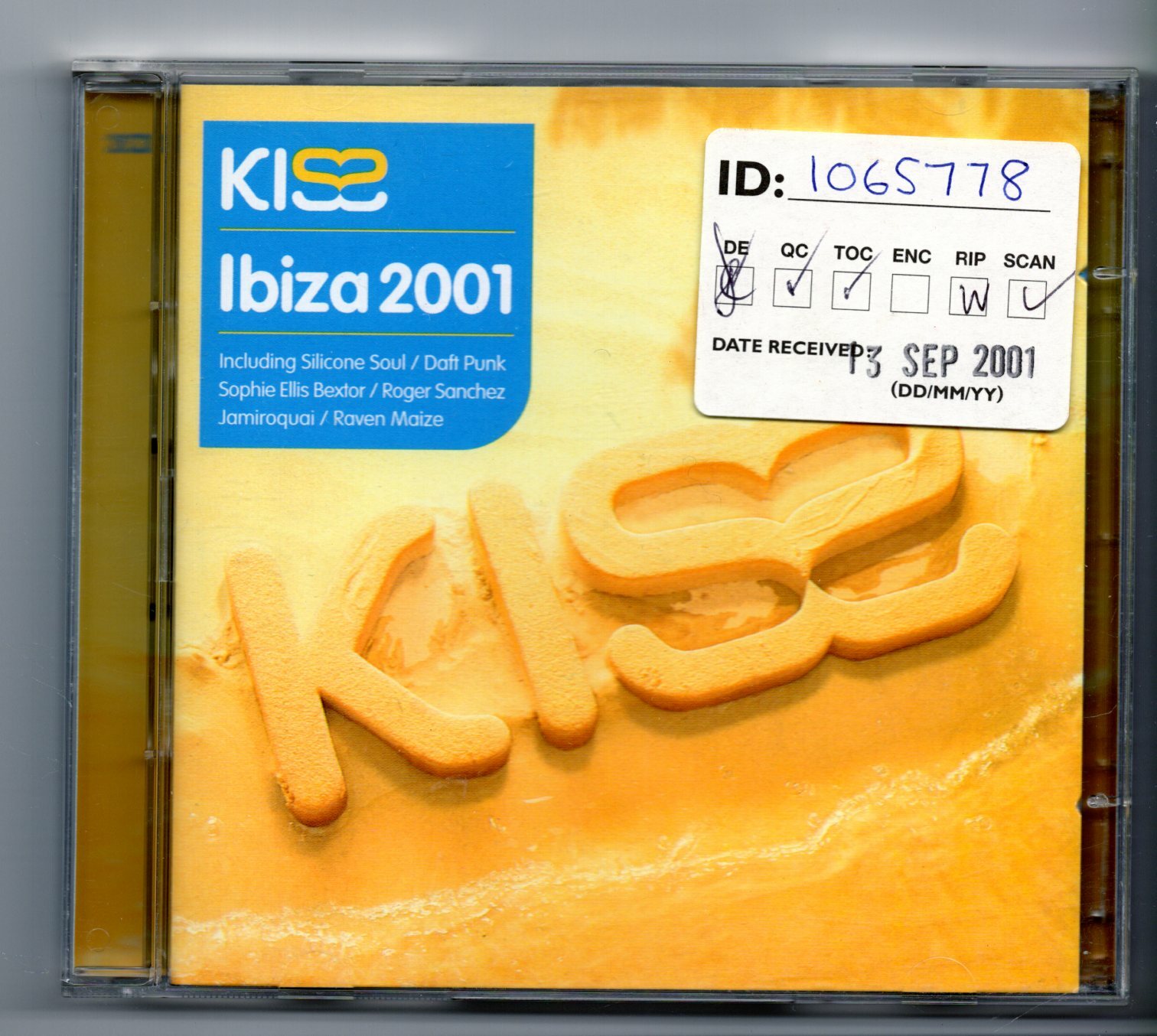 (JG497) Kiss Ibiza 2001, 40 tracks various artists - 2001 double CD