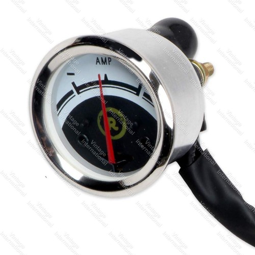 Ampèremètre 12 V face NOIR BLANC POUR ROYAL ENFIELD BULLET CLASSIC 350/500 CC - Bild 6 von 13