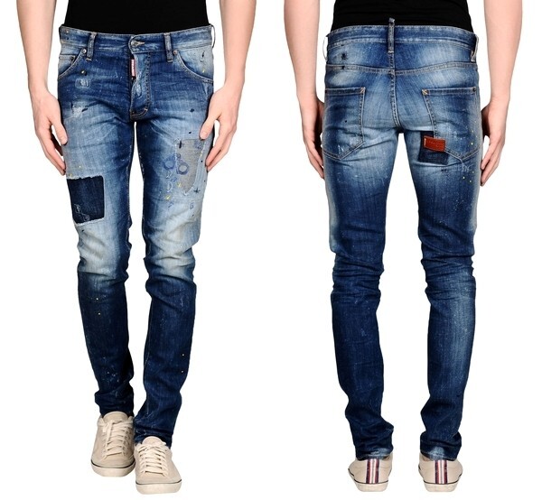 Dsquared2 Cool Guy Distressed Blue Denim Skinny Fit Jeans Dsquared2 Cool Guy Distressed Blue Denim Skinny Fit Jeans