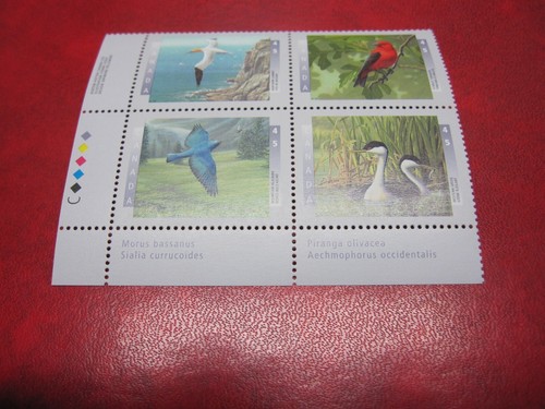 CANADA Unitrade# 1631-34 45c BIRDS OF CANADA-2 LL INSCRIPTION MNH