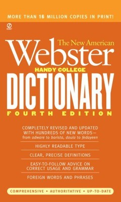 New American Webster Handy College Dictionary, Paperback by Morehead, Philip ...