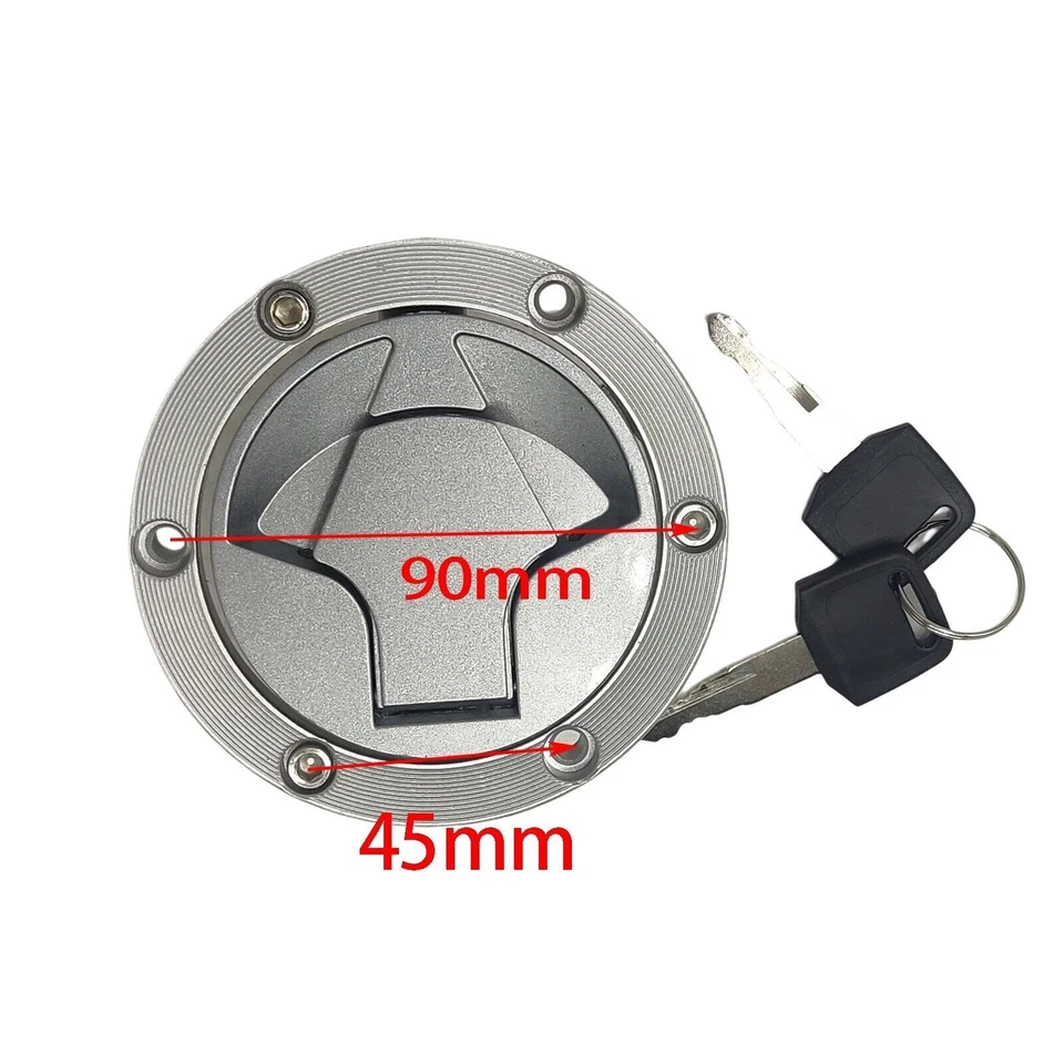 Bloqueo de tapa de gasolina para Kawasaki EX250J Ninja 250R 2008 2009 2010 2011 2012 13 14 Foto 3 de 4