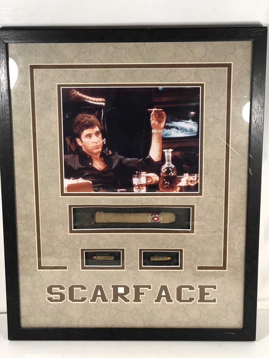 scarface cigarette case Framed Shadow Box - Bullets & Cigar Display (ready to hang) scarface cigarette case SCARFACE Roll